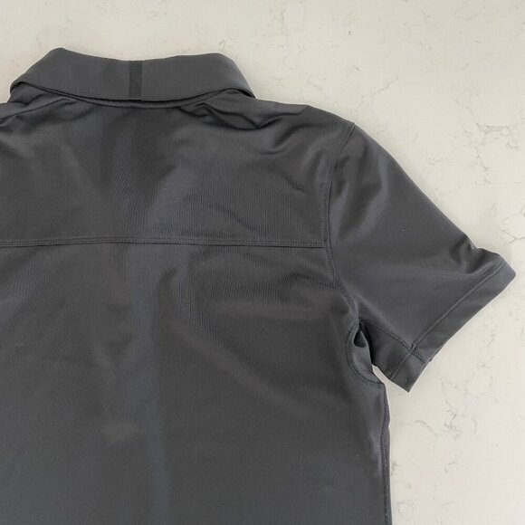 Oakley SS Abstract Print Poly Blend 4 Button Polo Shirt Blk Orange Pink Sz S - Picture 5 of 11